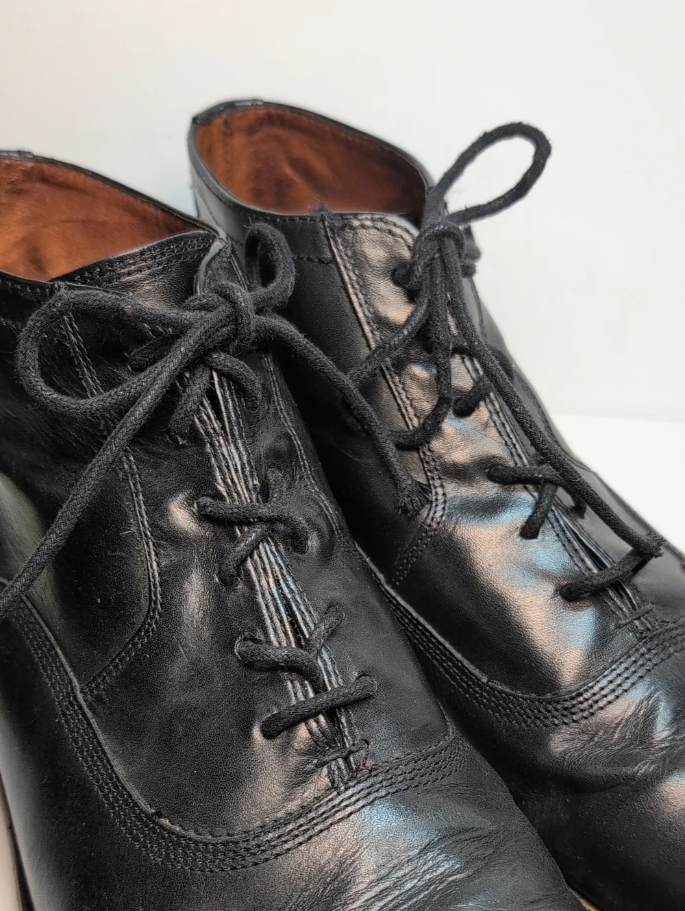 Frye Black Leather Chukka Lace-Up ankle Boots mens size 13